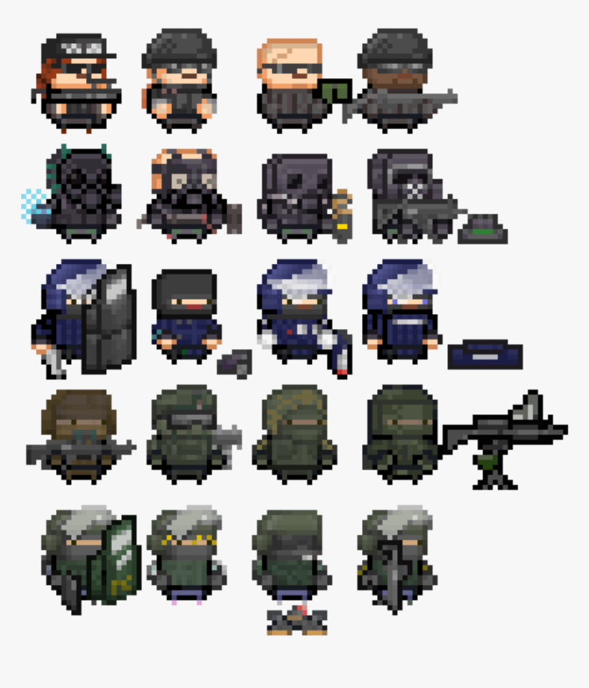 Pixel Art Rainbow Six, HD Png Download, Free Download