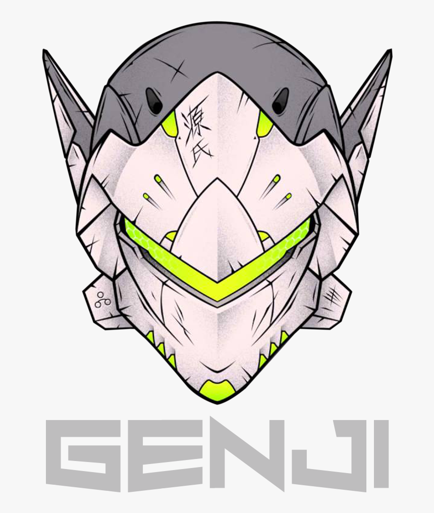 Genji Face Logo Mens Shirt Falovas Artist Shop Png - Genji Face, Transparent Png, Free Download