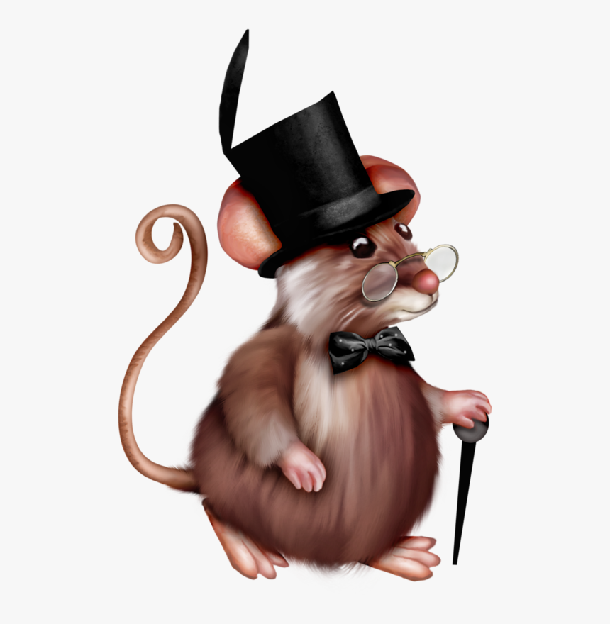 Transparent Ringmaster Png - Rat With A Hat Clipart, Png Download, Free Download