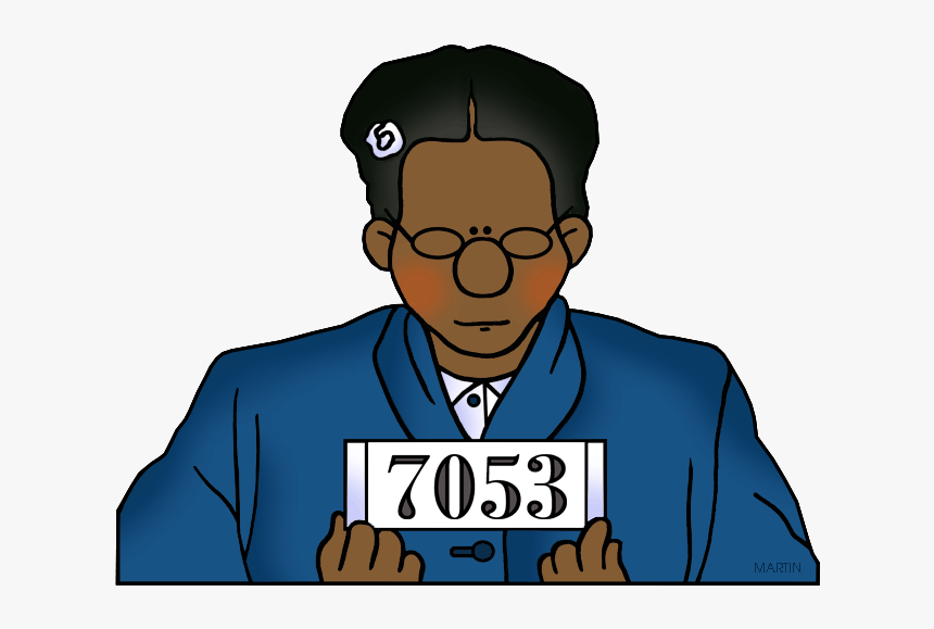 Famous People Png - Rosa Parks Arrested Cartoon, Transparent Png, Free Download