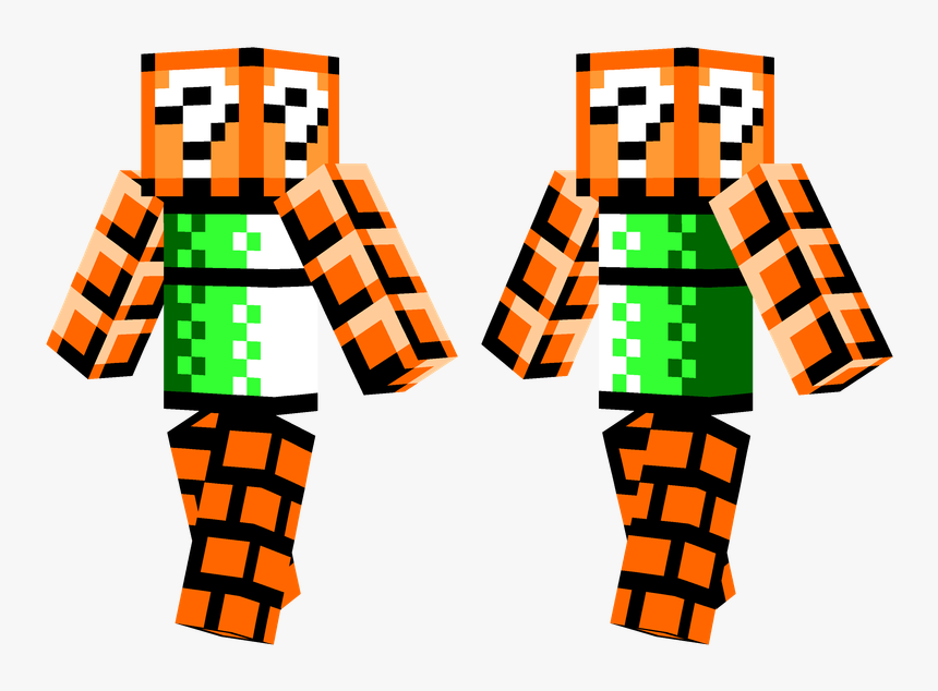 Transparent Mario Brick Png - Minecraft Skins All Blocks, Png Download, Free Download