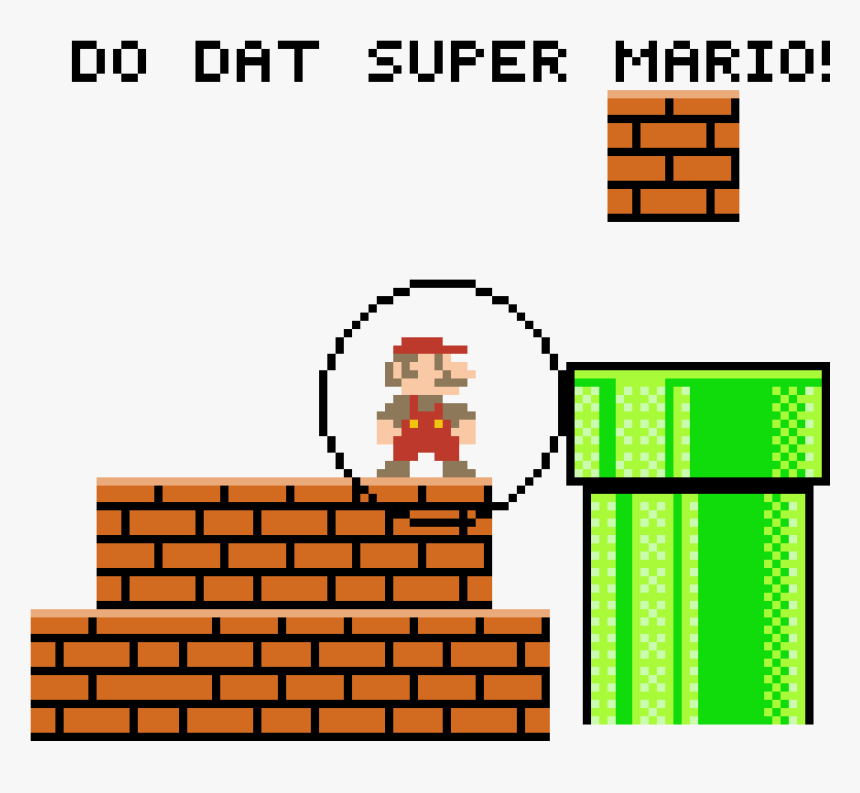 8 Bit Mario Pipe Png, Transparent Png, Free Download