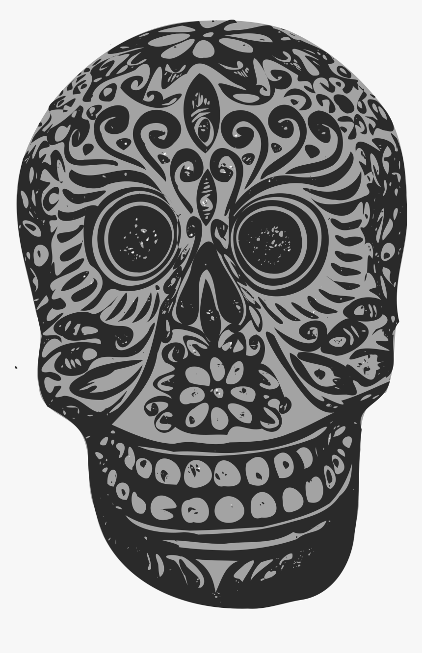 Tatoo Skull Clip Arts - Mexican Drawing Of Skull, HD Png Download, Free Download