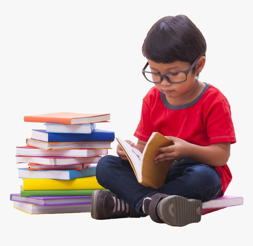 Transparent Person Reading Book Clipart - Boy Reading Book Png, Png Download, Free Download