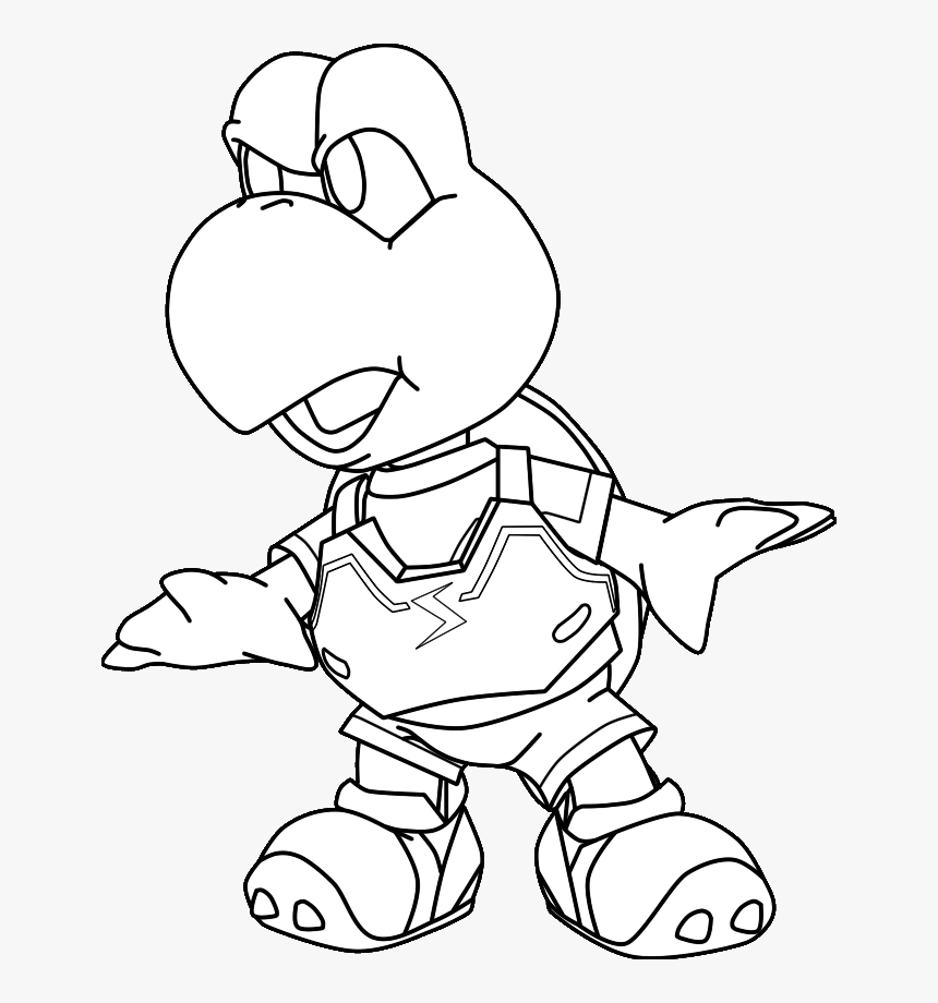 Koopa Troopa Coloring Pages Images & Pictures - Koopa Troopa Colouring Pages, HD Png Download, Free Download