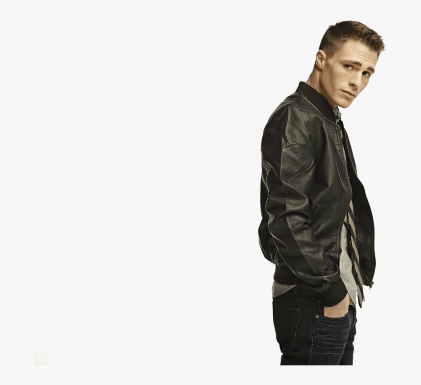 Colton Haynes Png By Maryismyname - Colton Haynes Leather Jacket, Transparent Png, Free Download