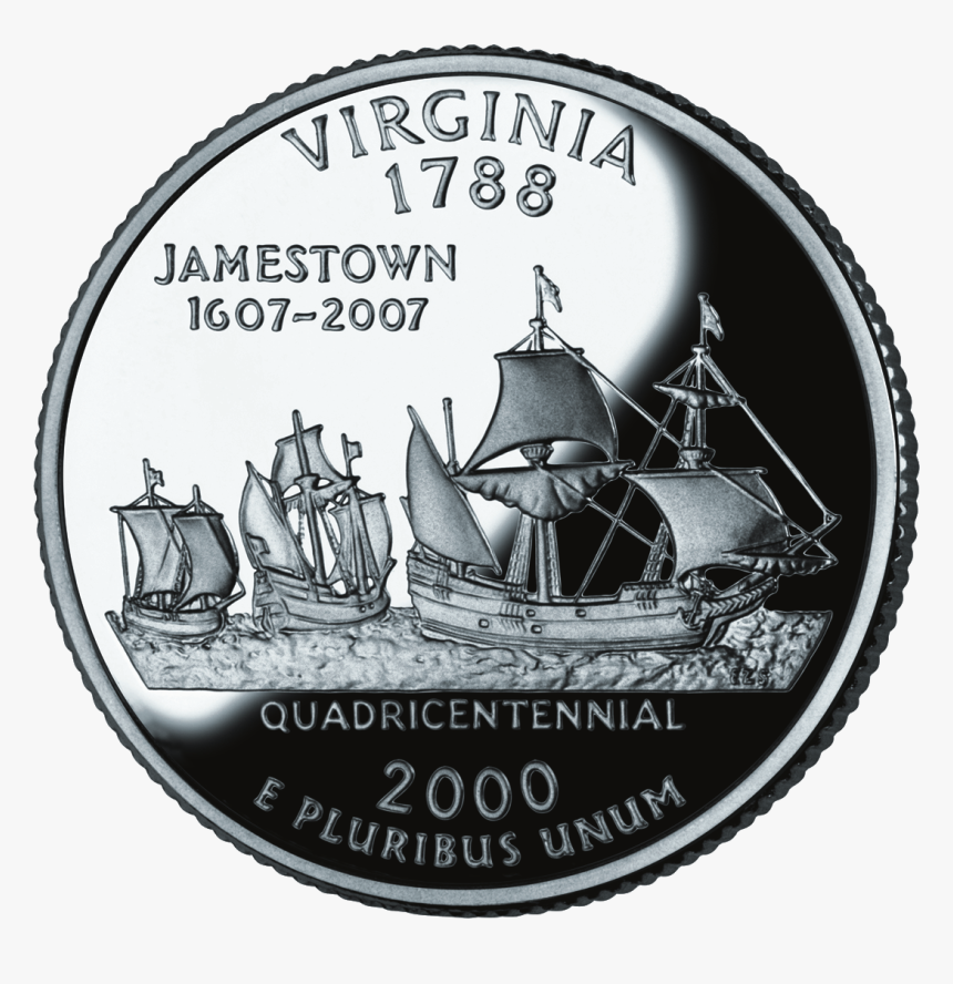 2000 Va Proof - Virginia State Quarter, HD Png Download, Free Download