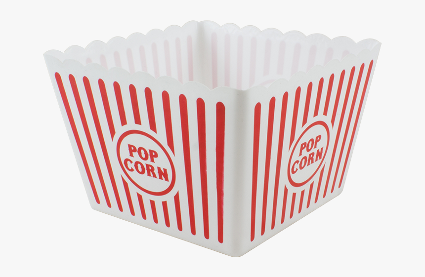 Large Plastic Popcorn Holder - Popcorn Bowl, HD Png Download, Free Download