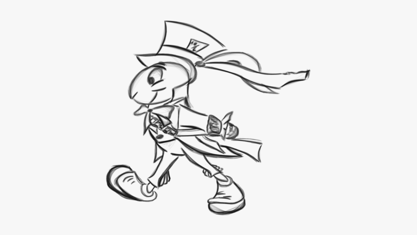 Jiminy Cricket Cool Drawing Coloring Pages - Cartoon, HD Png Download, Free Download
