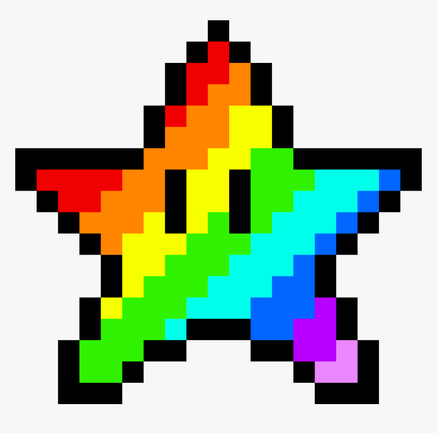 Super Mario Rainbow Star, HD Png Download, Free Download