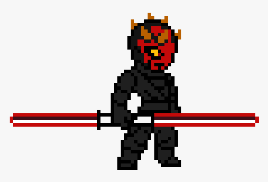 Random Image From User - Star Wars Darth Maul Pixel Art, HD Png Download, Free Download