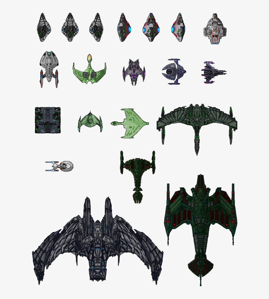 Star Trek Ships Top Down, HD Png Download, Free Download