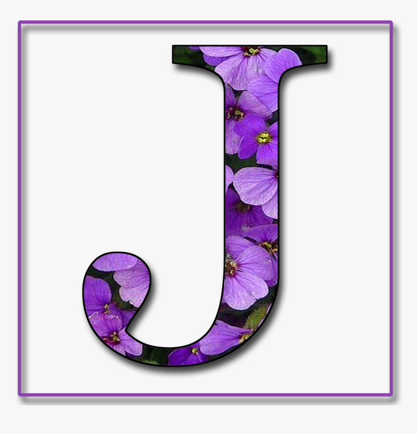 "purple Flowers - J Name Photo Download, HD Png Download, Free Download
