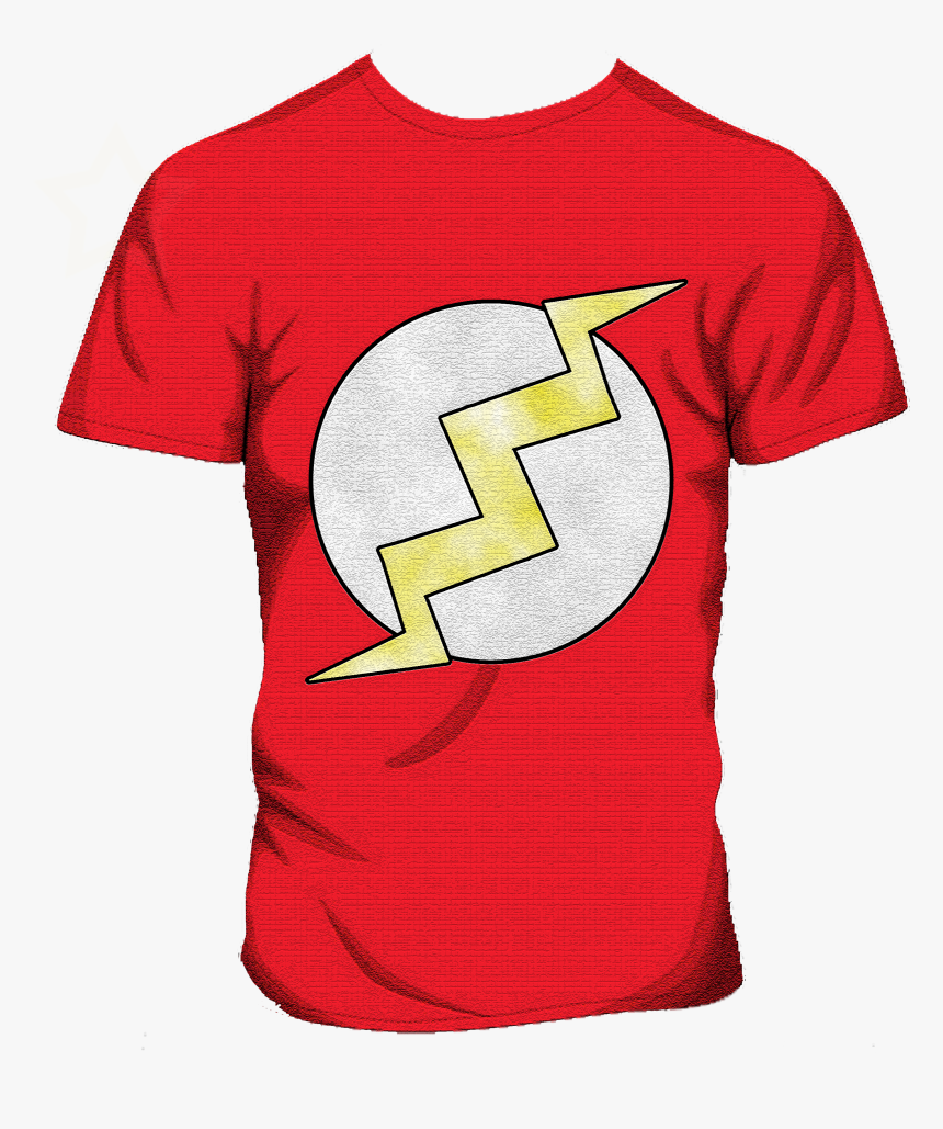 Sheldon Cooper"s Favorite Flash T Shirt On A T Shirt - Active Shirt, HD Png Download, Free Download