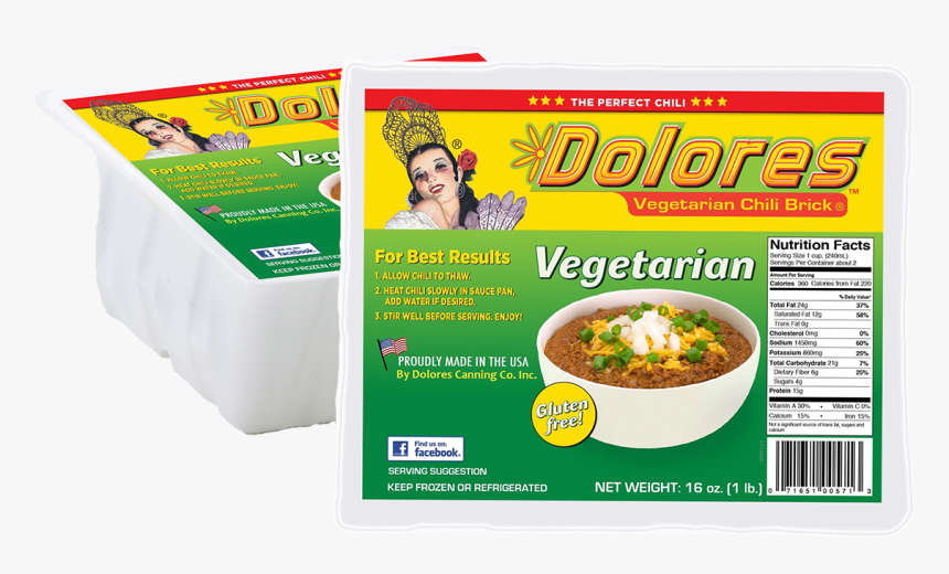 Dolores Vegetarian Chili - Dolores Chili Brick, HD Png Download, Free Download