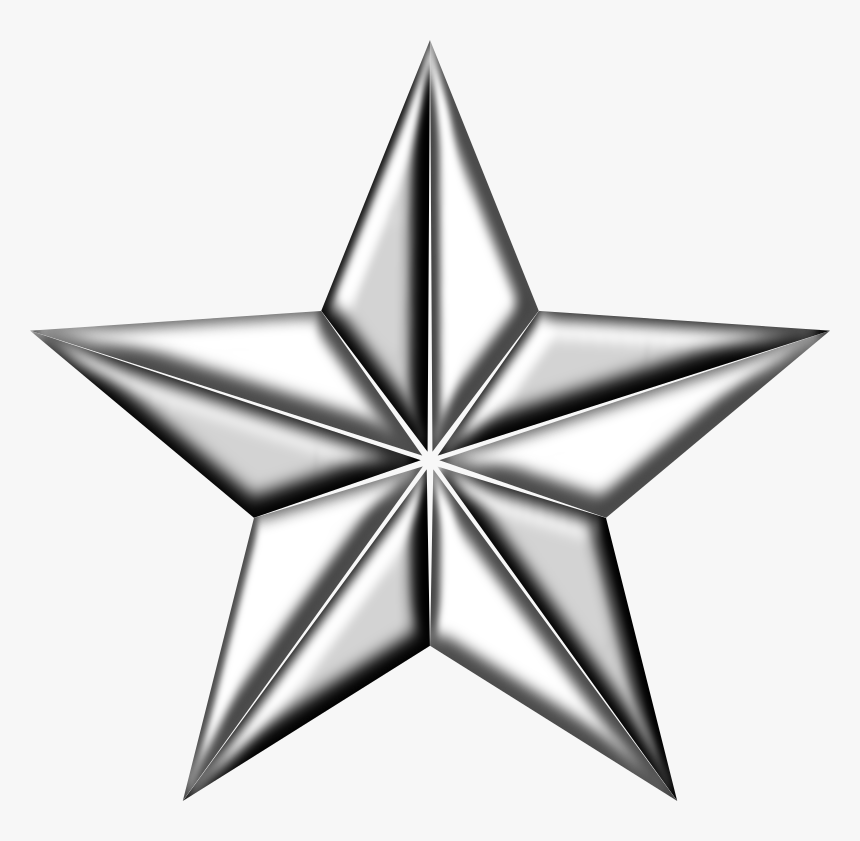 3d Silver Star Png Clipart , Png Download - 3d Star White Png, Transparent Png, Free Download