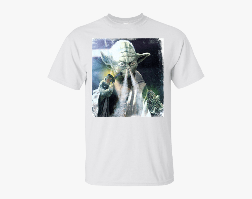 E1syndicate Mens T-shirt Yoda Weed Bong Stoned Ganja - Yoda, HD Png Download, Free Download
