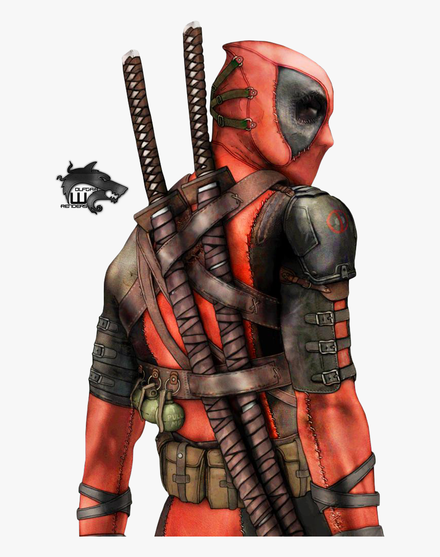 Youtube Transprent Png Free - Deadpool With White Background, Transparent Png, Free Download