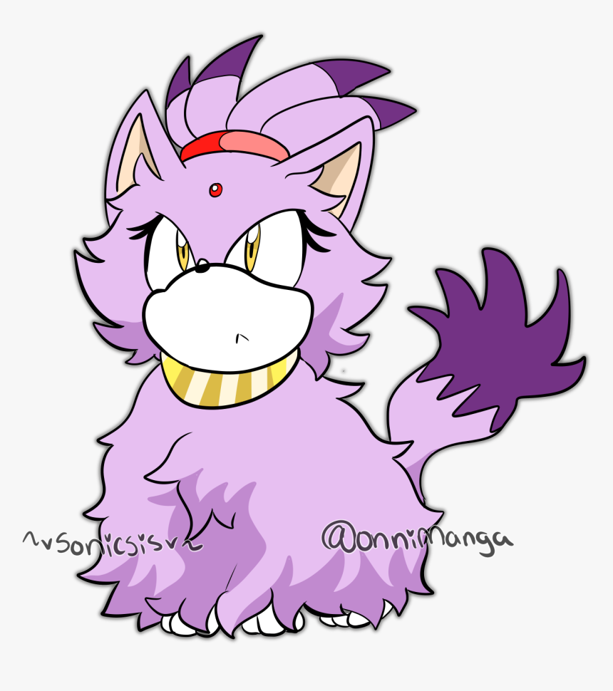 Blaze The Cat Fluffy, HD Png Download, Free Download