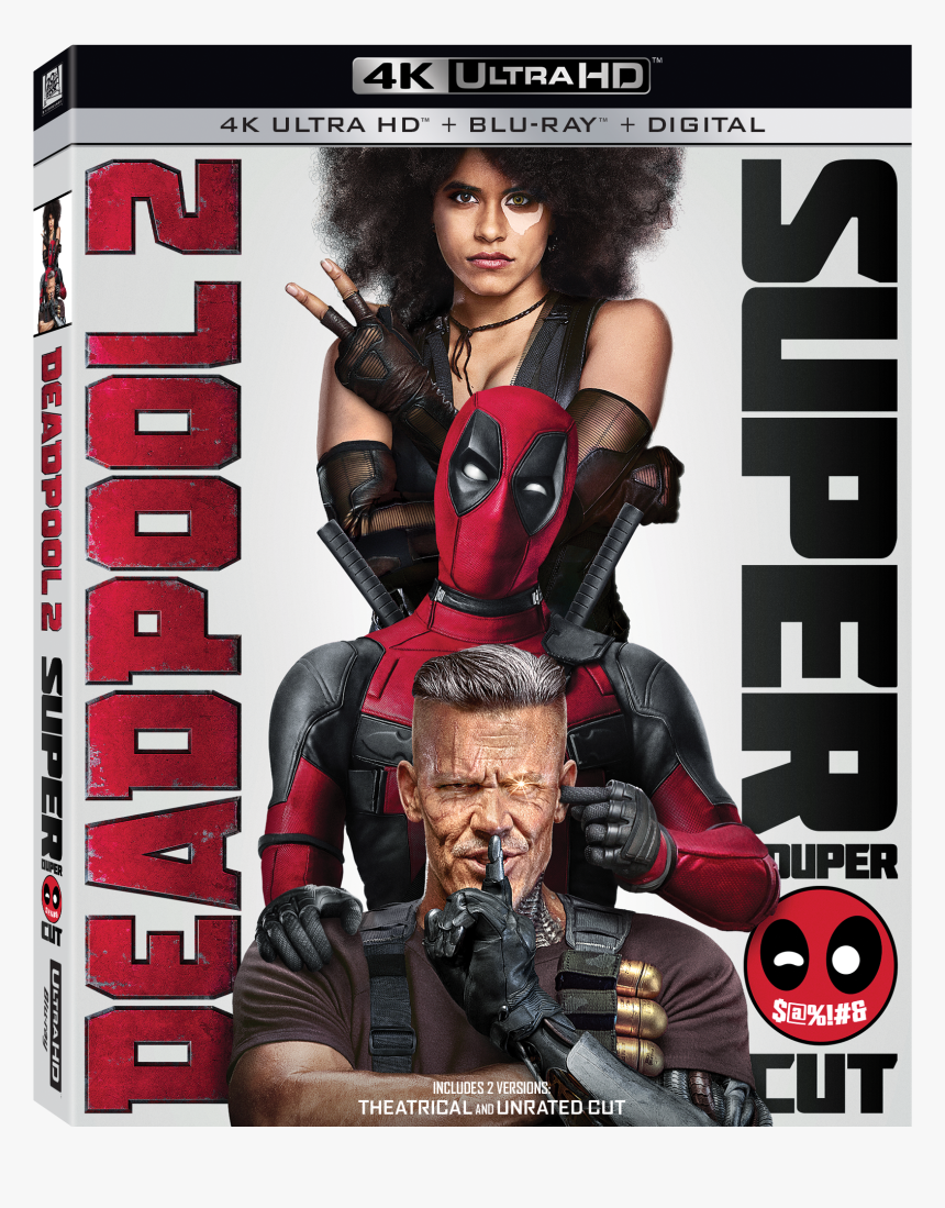 Deadpool 2 4k Ultra Hd Combo Pack Cover - Deadpool 2 4k Blu Ray, HD Png Download, Free Download