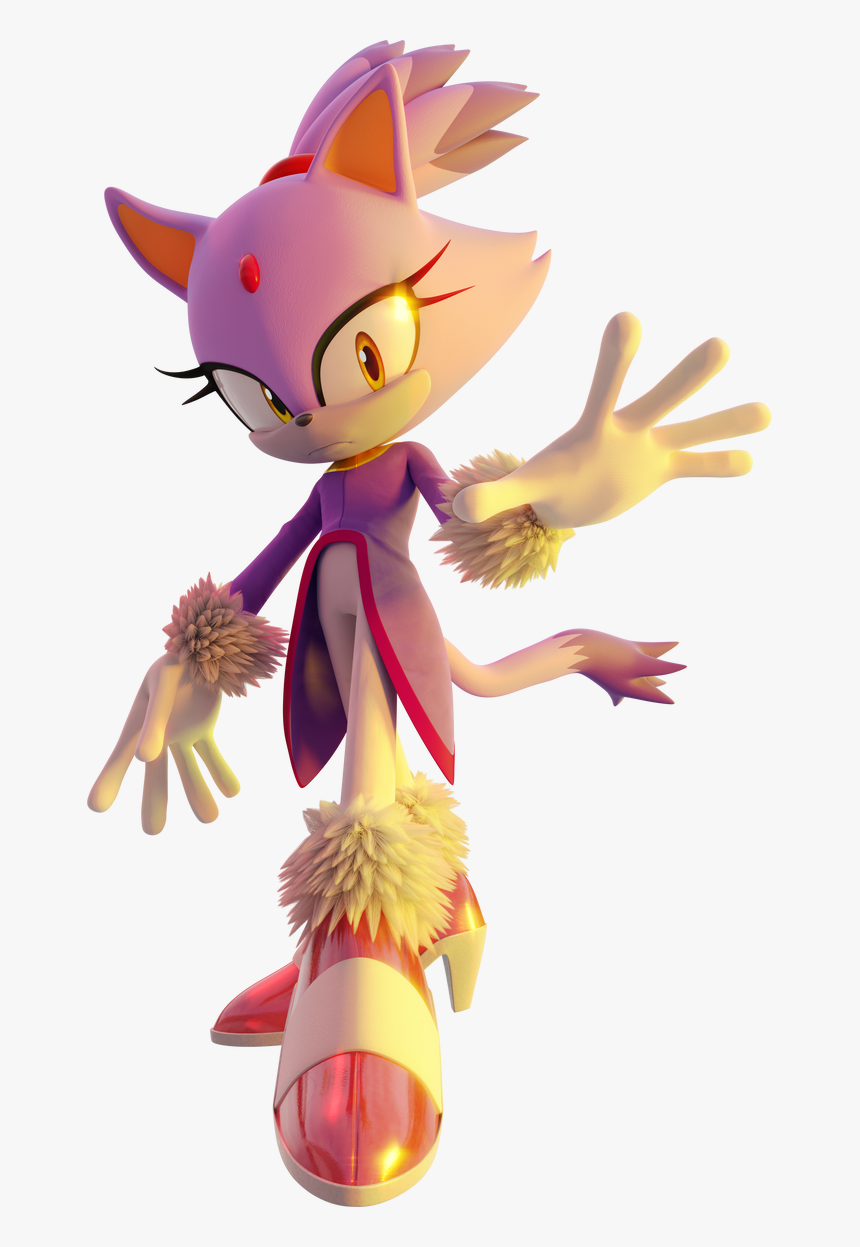 Blaze The Cat By Hypersonic172 Dcd8tpy-pre - Blaze The Cat Render, HD Png Download, Free Download