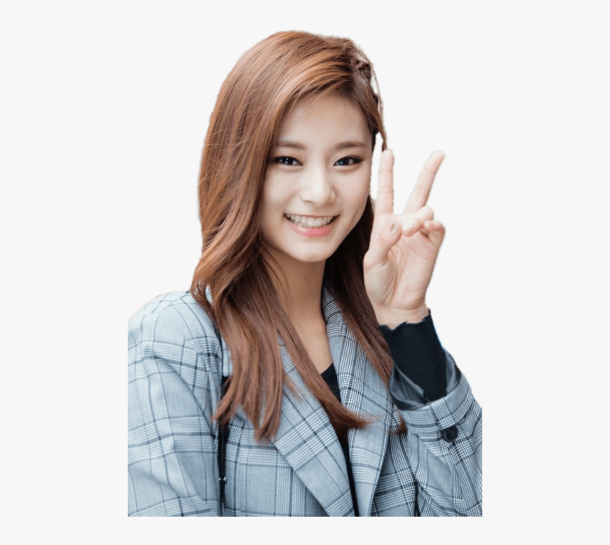 Twice Tzuyu Peace Sign Twice Tzuyu Transparent Background Hd Png Download Kindpng