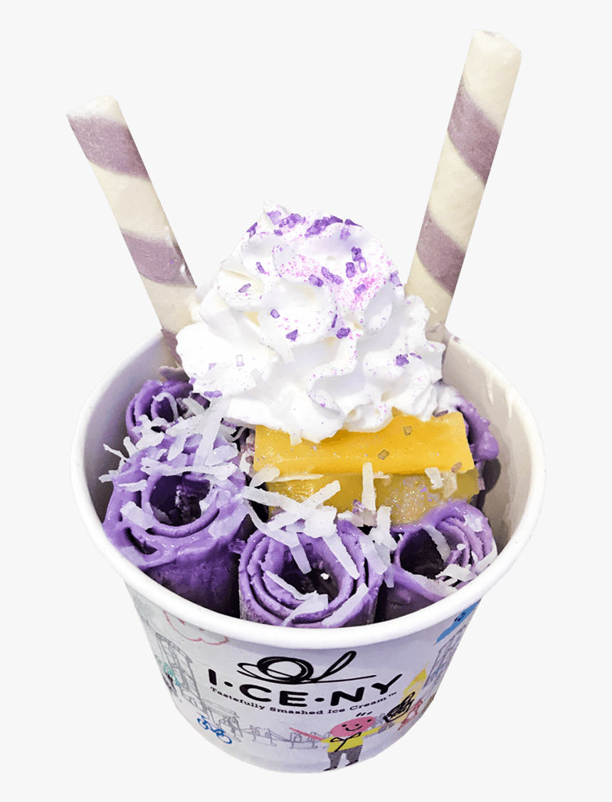 Transparent Icee Png - Taro Rolled Ice Cream, Png Download, Free Download