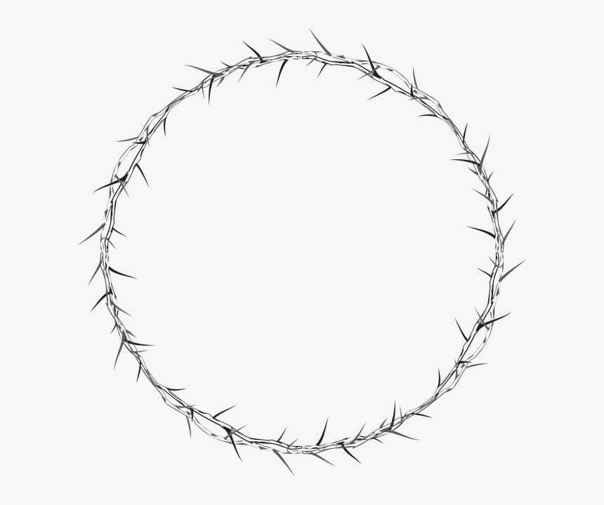 Crown Of Thorns, Circle, Frame, Border, Abstract, Art, HD Png Download, Free Download
