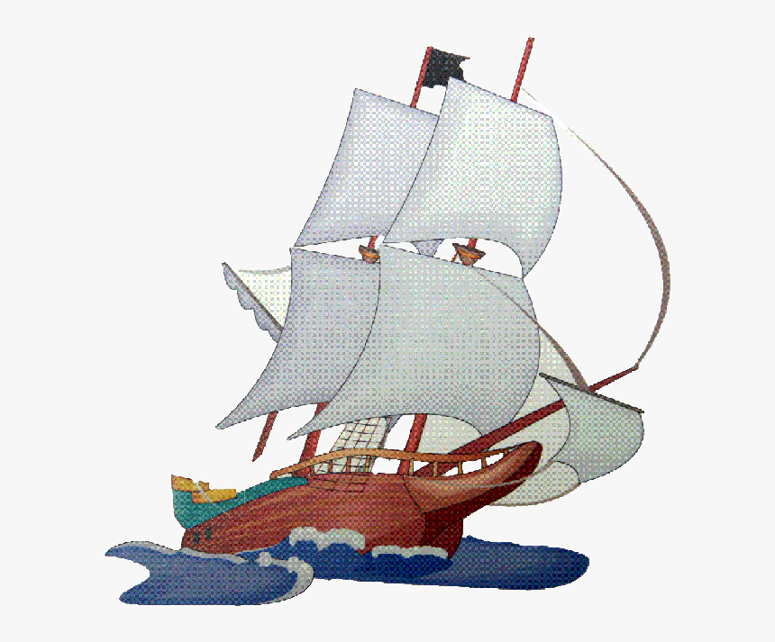 Pirate Ship Clipart Brigantine Caravel Clip Art, HD Png Download, Free Download