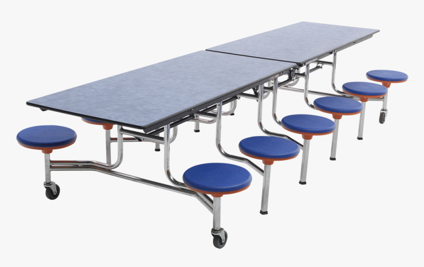 Amtab Mst1212 Mobile Stool Cafeteria Table With 12, HD Png Download, Free Download
