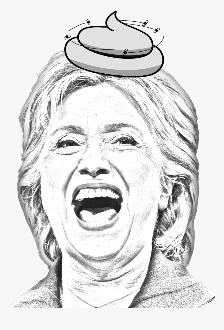 Hillary Drawing Face, HD Png Download, Free Download