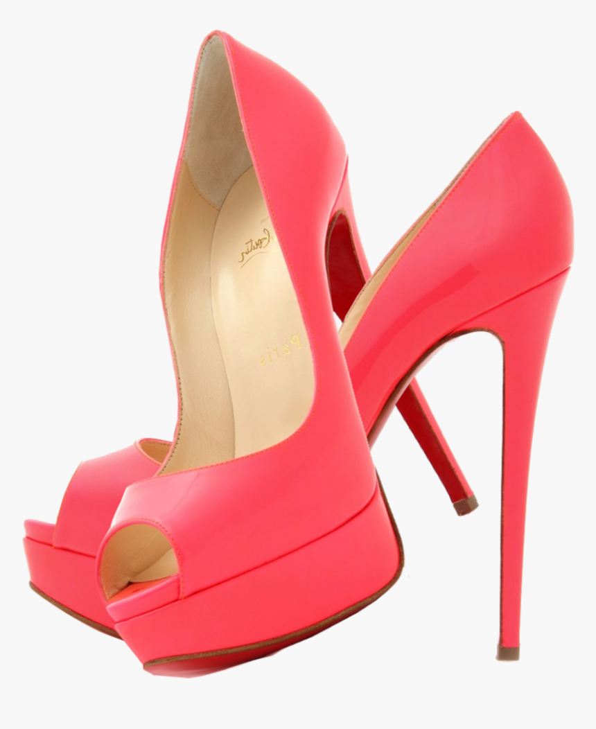 Yükle Christian Louboutin Florescent Pink Lady Peep, HD Png Download, Free Download