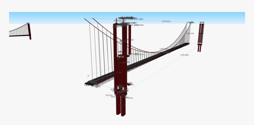 Suspension Bridge Png -golden Gate Bridge Assembly,, Transparent Png, Free Download