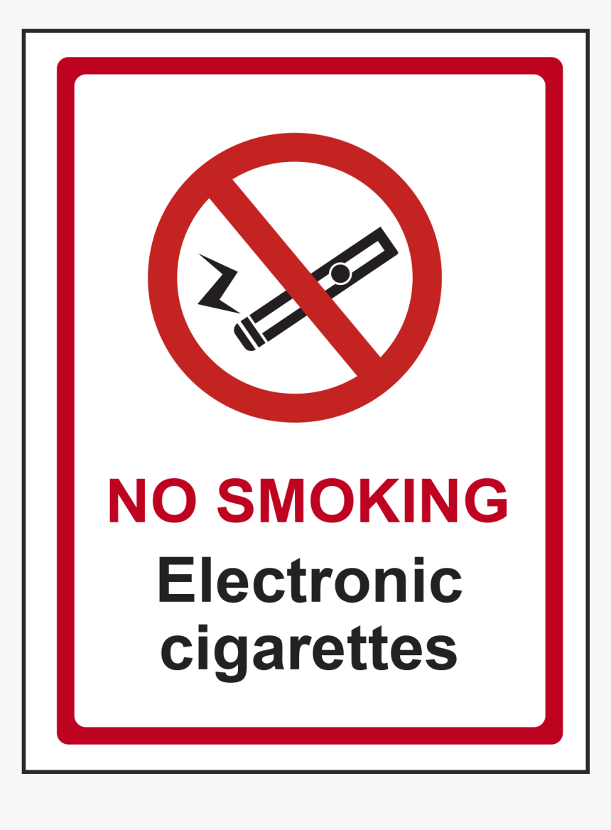 No Smoking Electronic Cigarettes Sign"
 Title="no Smoking, HD Png Download, Free Download