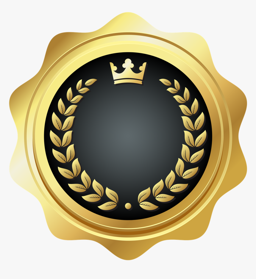 Golden Badge Free Png Image, Transparent Png, Free Download