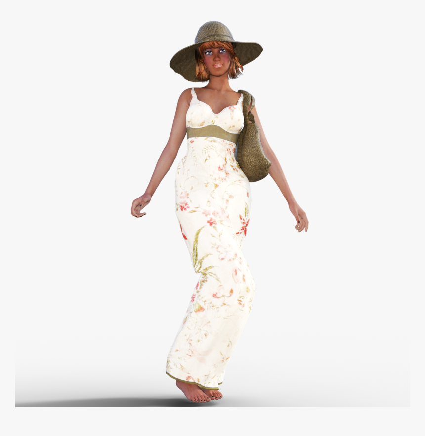 Summer Dress Png -girl Summer Png, Transparent Png, Png Download, Free Download