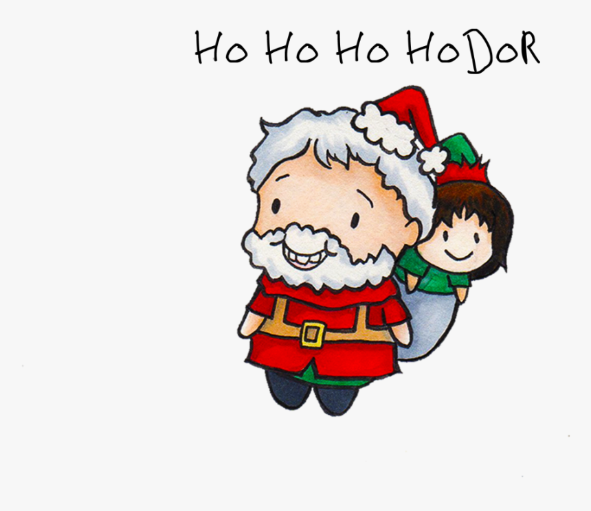 Adorable Arya And Hodor Greeting Card Designs By Charsheeeshop, HD Png Download, Free Download