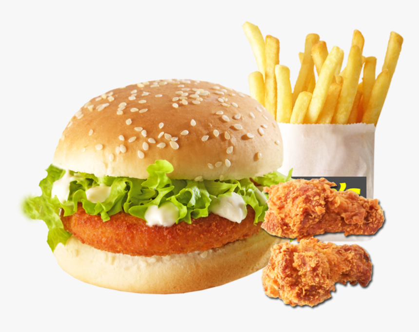 Burger And Fries Png, Transparent Png, Free Download