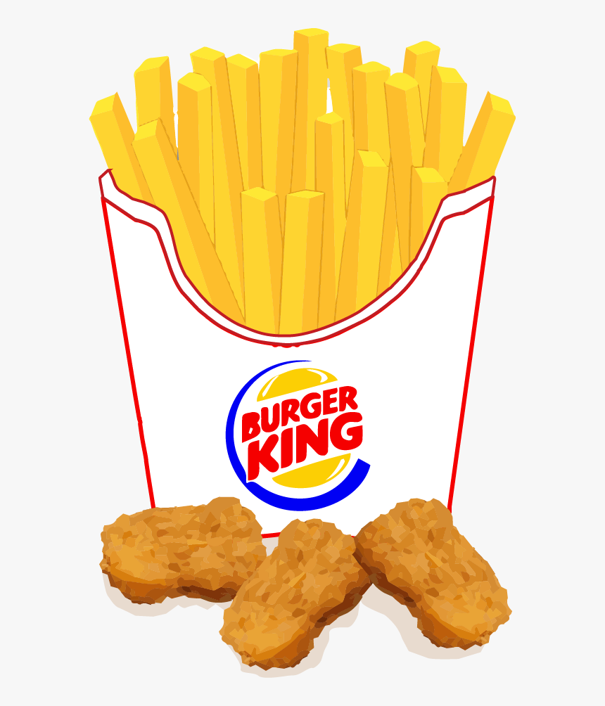 Burger King Chicken Nuggets And Fries"
 Class="img, HD Png Download, Free Download