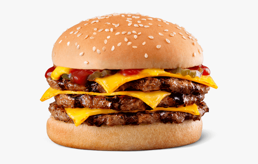 Triple Cheeseburger, HD Png Download, Free Download