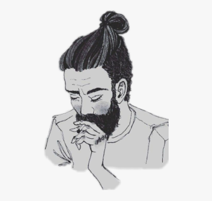 Transparent Man Bun Png, Png Download, Free Download