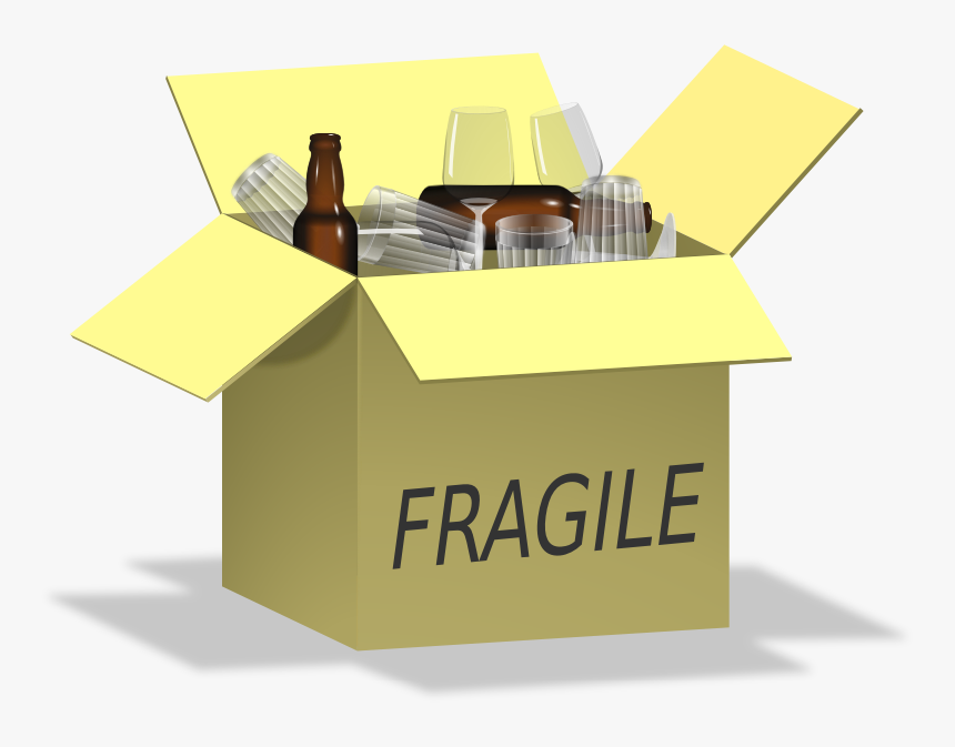 Fragile, Glass, Box, Då«å¾tantys Daiktai, Stiklinä, HD Png Download, Free Download