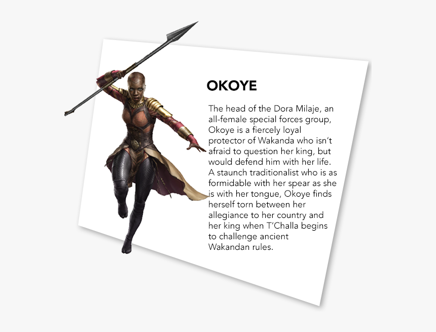 Okoye Character Profile Black Panther Party, Black, HD Png Download, Free Download