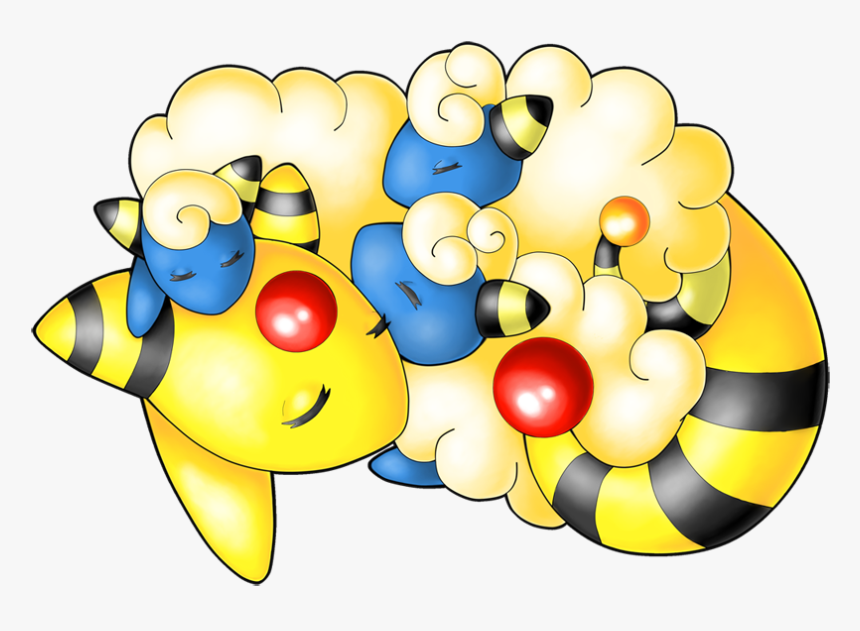 Ampharos And The Attack Of The Fluffy Mareep Blank, HD Png Download, Free Download