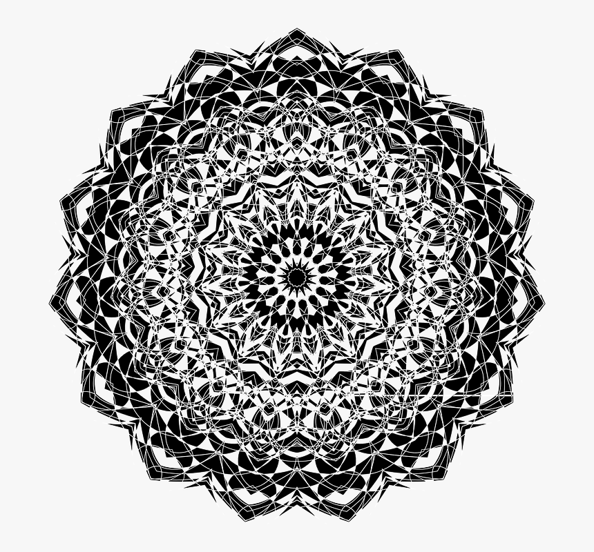Inverse, Abstract, Black, White, Geometric, Art, HD Png Download, Free Download