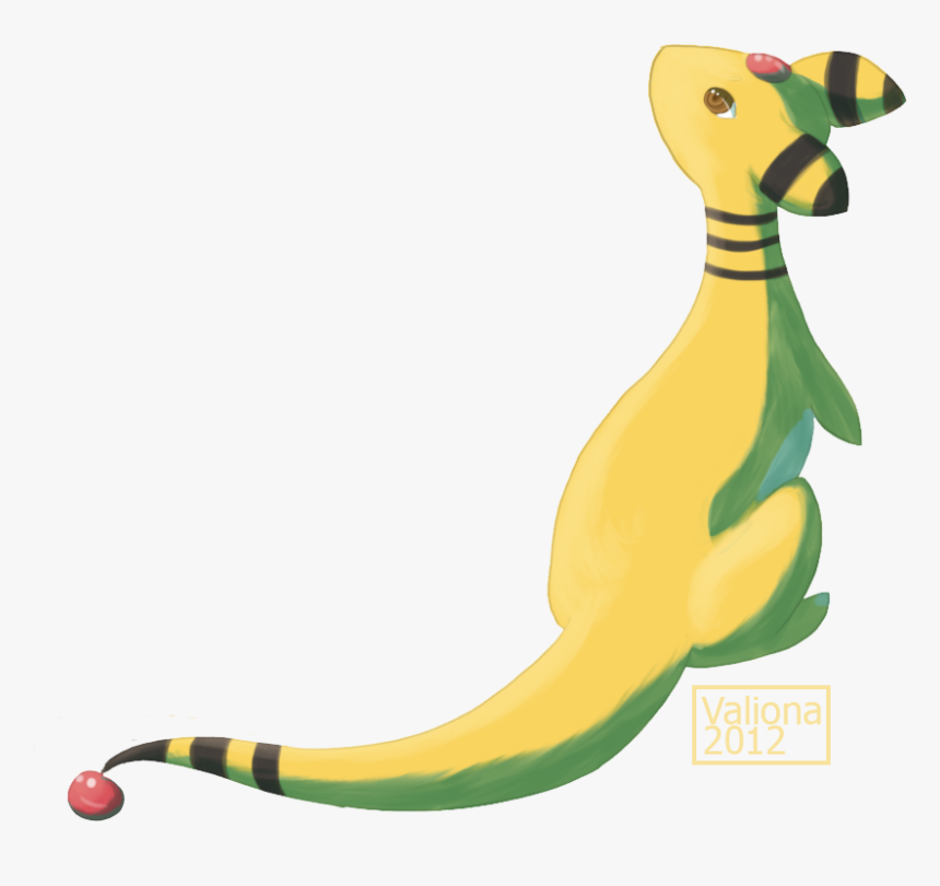 Ampharos By Valiona, HD Png Download, Free Download