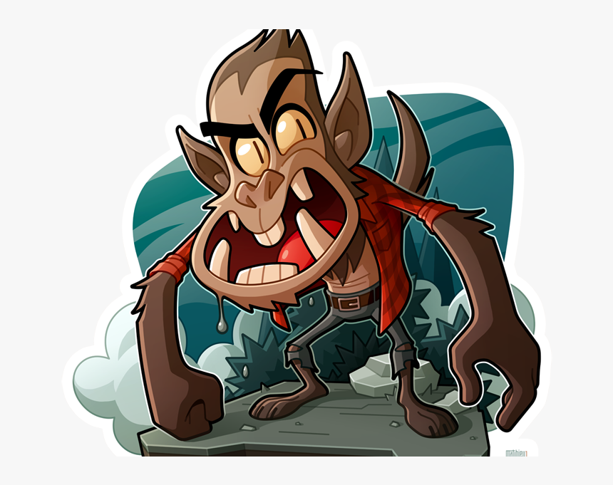 Final Werewolf Wolf Character Design Animal Cartoon, HD Png Download, Free Download