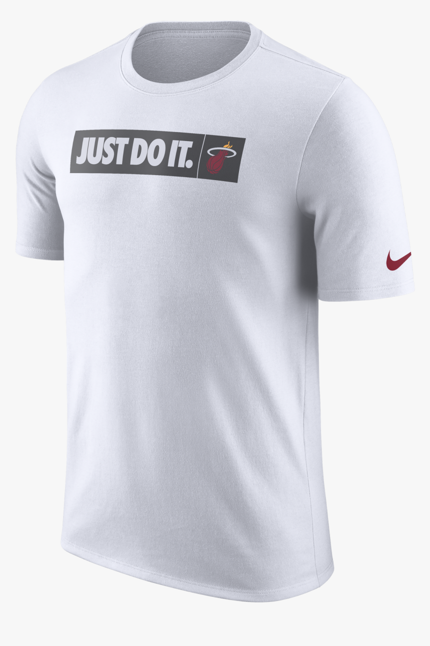 Nike Miami Heat Youth Just Do It White Tee, HD Png Download, Free Download