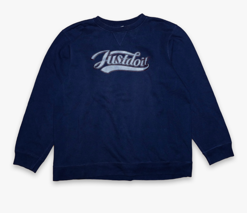 Vintage Nike Just Do It Sweatshirt Navy, HD Png Download, Free Download