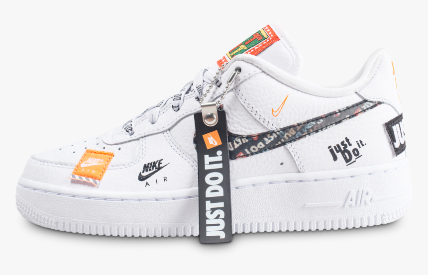 Nike Air Force 1 Just Do It Premium Blanche Junior, HD Png ...